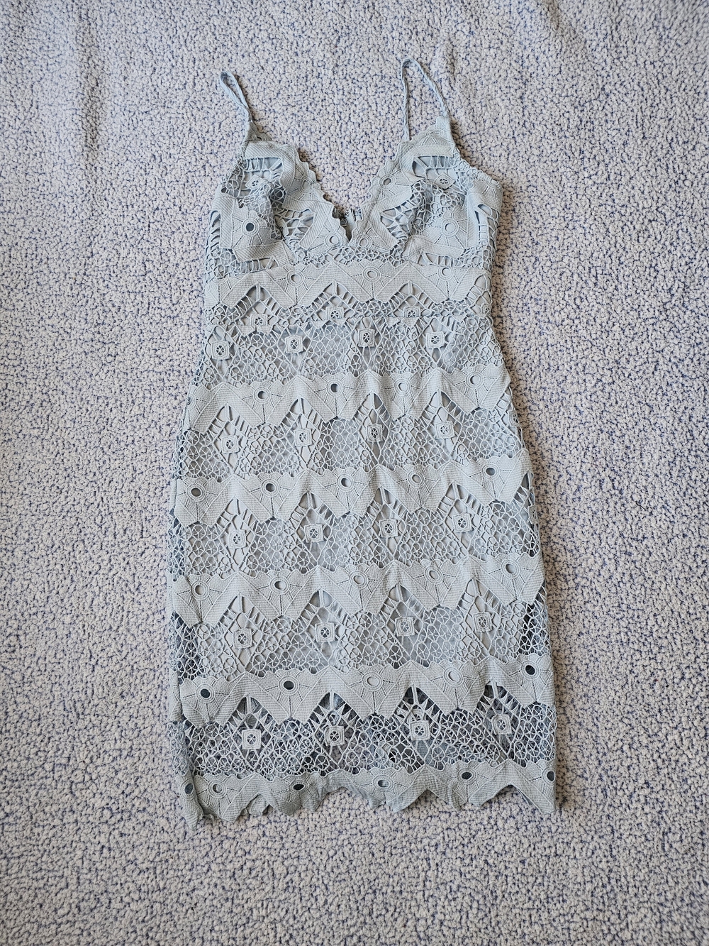 Lulus Light Blue Midi Dress with Spaghetti Straps - Picture 2 of 8